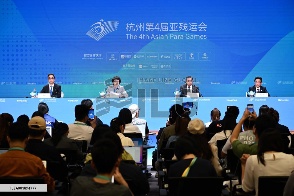 (SP)CHINA-ZHEJIANG-HANGZHOU-ASIAN PARA GAMES-PRESS CONFERENCE