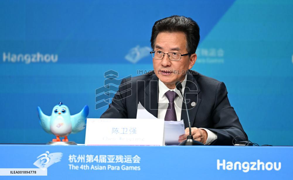 (SP)CHINA-ZHEJIANG-HANGZHOU-ASIAN PARA GAMES-PRESS CONFERENCE