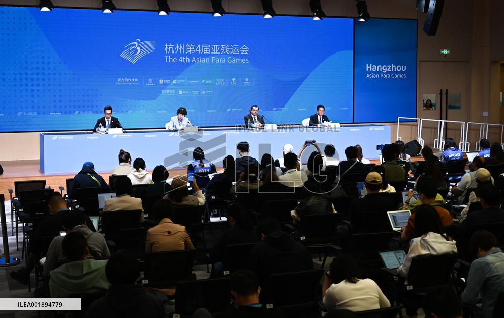 (SP)CHINA-ZHEJIANG-HANGZHOU-ASIAN PARA GAMES-PRESS CONFERENCE