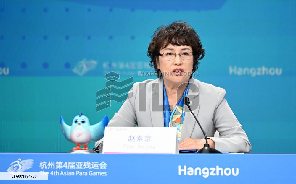 (SP)CHINA-ZHEJIANG-HANGZHOU-ASIAN PARA GAMES-PRESS CONFERENCE