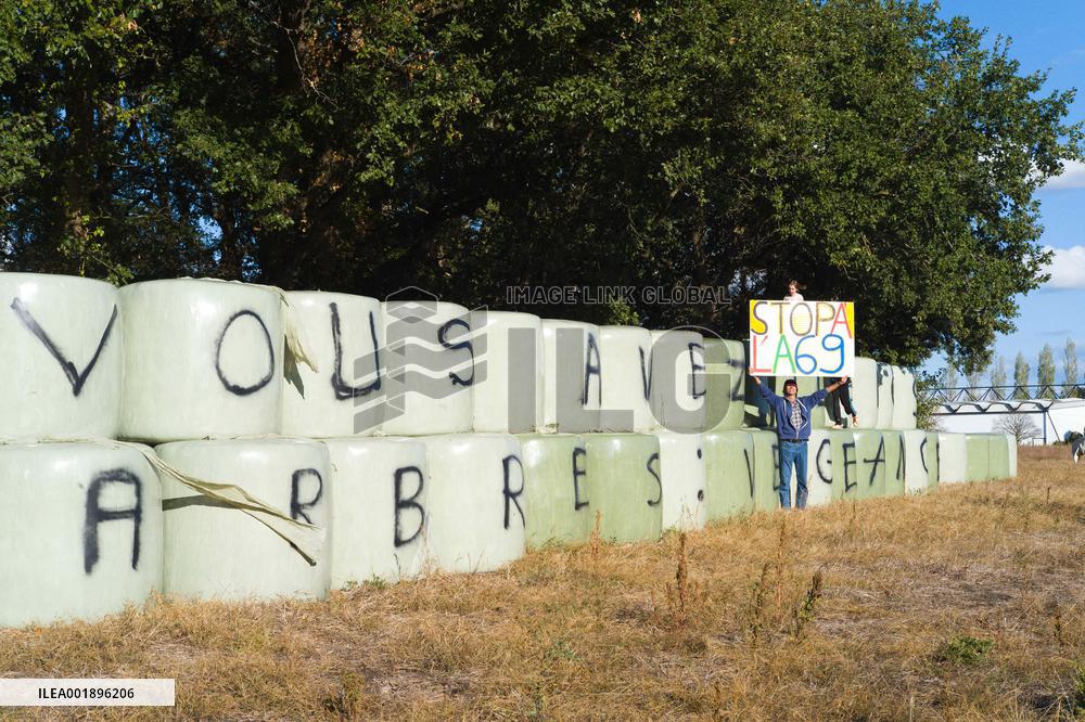 A69 Motorway Protest - Saix