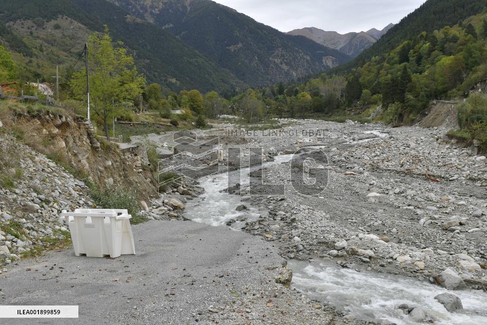 Storm Aline Hits La Vesubie Valley - Alpes-Maritimes
