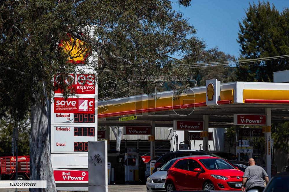 AUSTRALIA-CANBERRA-PETROL PRICES-SPIKE