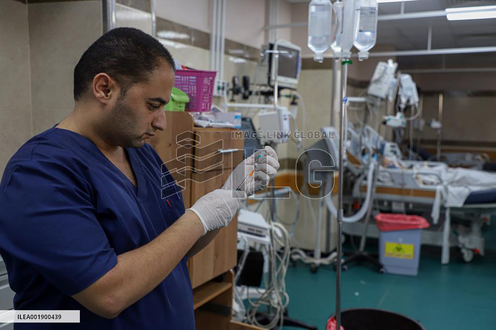 (FOCUS)MIDEAST-GAZA-PALESTINIAN-ISRAELI CONFLICT-HOSPITAL
