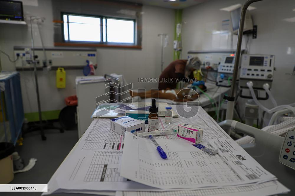 (FOCUS)MIDEAST-GAZA-PALESTINIAN-ISRAELI CONFLICT-HOSPITAL