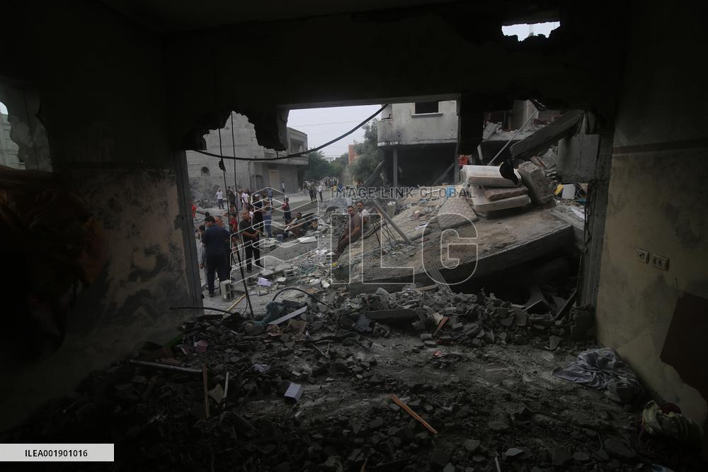 MIDEAST-GAZA-RAFAH-DESTROYED BUILDINGS