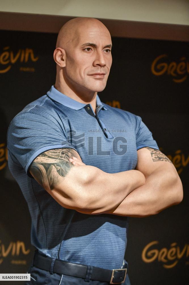 The Rock Urges Skin Tone Change To Wax Figure - Paris