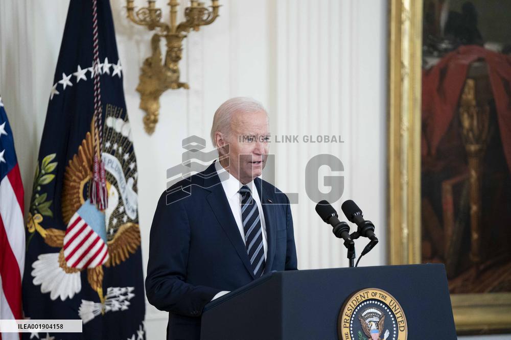 President Joe Biden Holds Ceremony For National Medal of Science and National Medal of Technology and Innovation Reciepients