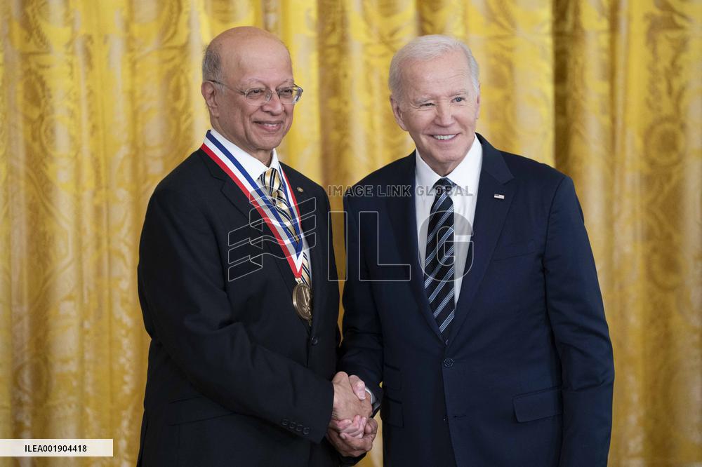President Joe Biden Holds Ceremony For National Medal of Science and National Medal of Technology and Innovation Reciepients