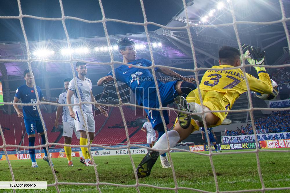 (SP)CHINA-WUHAN-FOOTBALL-AFC CHAMPIONS LEAGUE-WUHAN THREE TOWNS FC VS HANOI FC (CN)