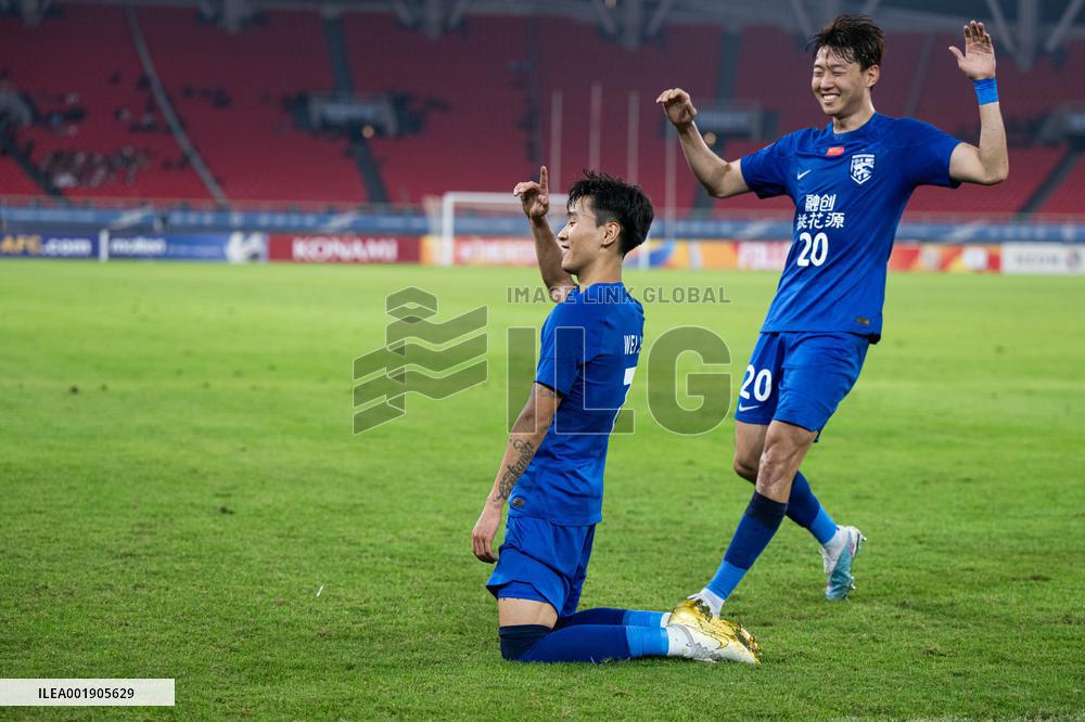 (SP)CHINA-WUHAN-FOOTBALL-AFC CHAMPIONS LEAGUE-WUHAN THREE TOWNS FC VS HANOI FC (CN)