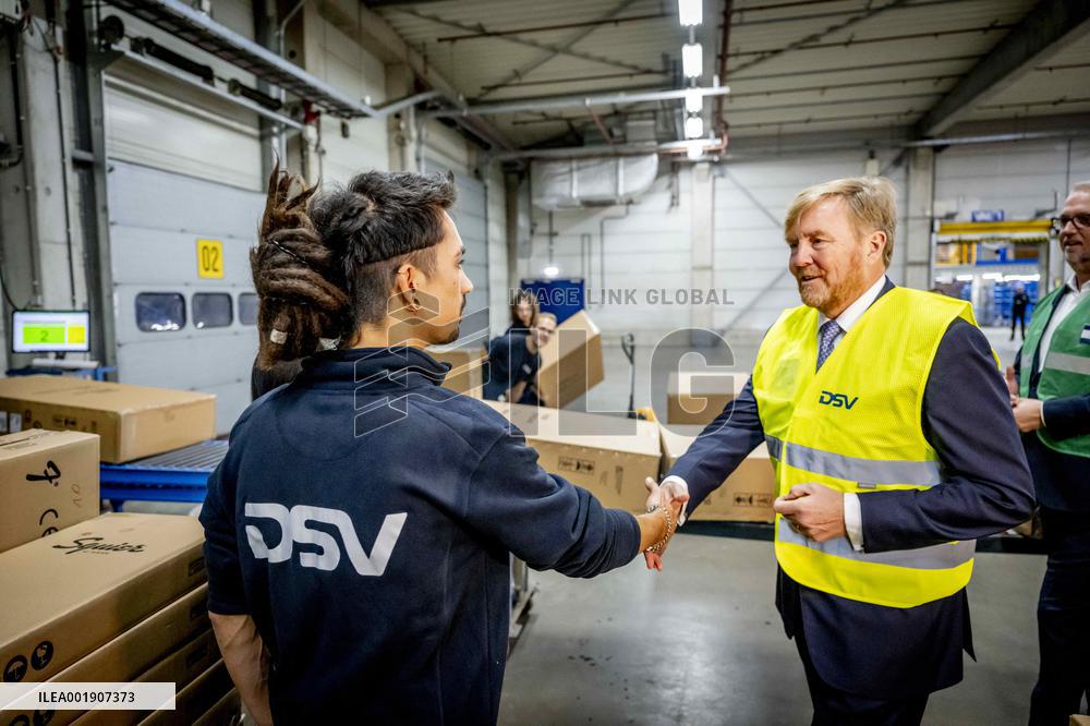 King Willem-Alexander Working Visit On Labor Migration - Moerdijk