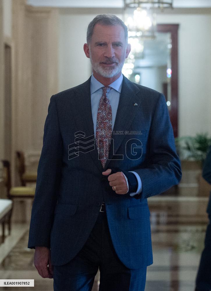 King Felipe Receives Commanders And General Directors of FIEP