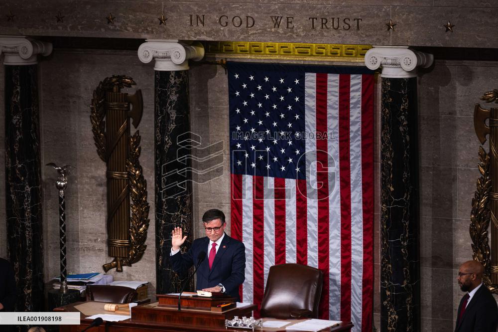 U.S.-WASHINGTON, D.C.-HOUSE SPEAKER-ELECTION-MIKE JOHNSON
