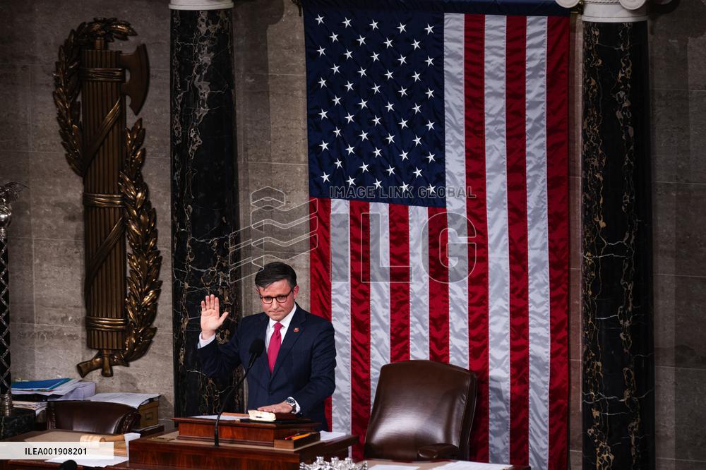 U.S.-WASHINGTON, D.C.-HOUSE SPEAKER-ELECTION-MIKE JOHNSON
