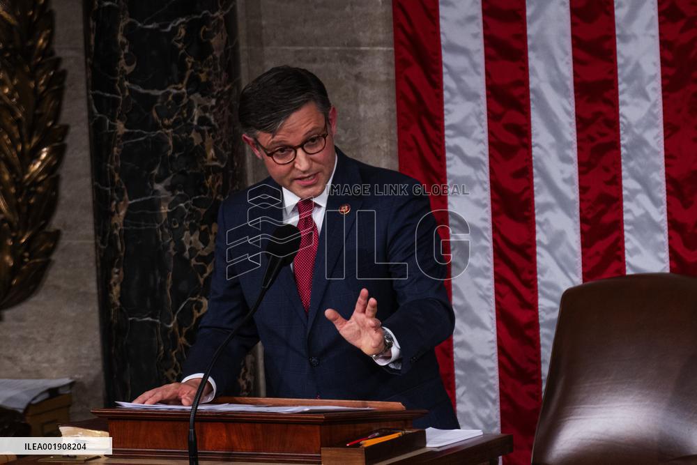 U.S.-WASHINGTON, D.C.-HOUSE SPEAKER-ELECTION-MIKE JOHNSON