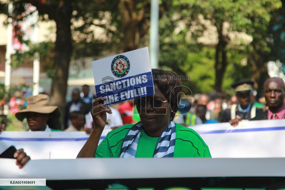 ZIMBABWE-HARARE-WESTERN SANCTIONS-PROTEST