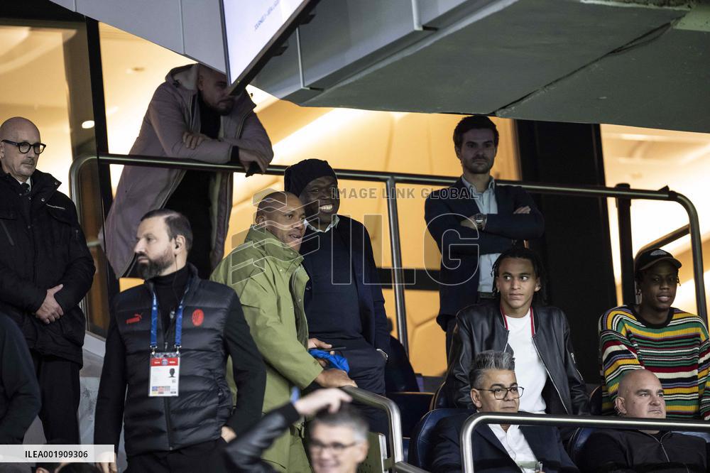 VIPs Attend PSG v AC Milan - Paris