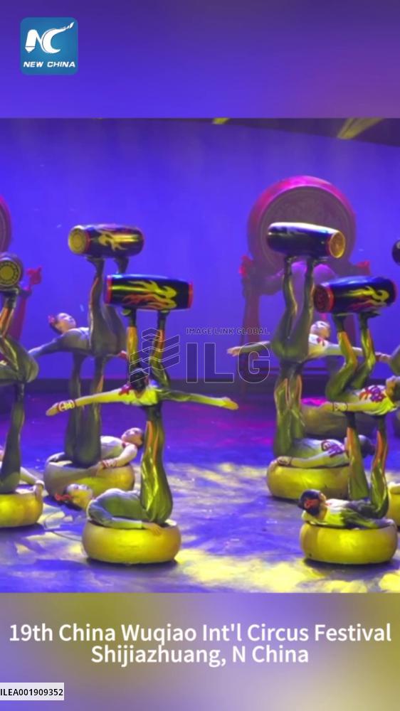 A glimpse of breathtaking performances at int'l circus festival in north China