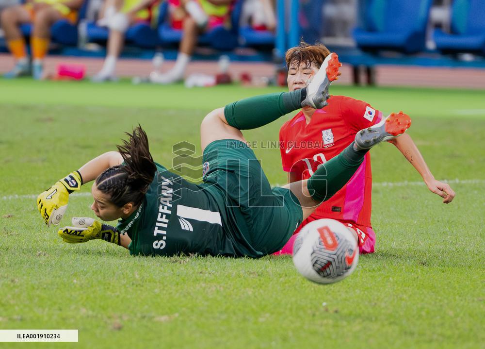 (SP)CHINA-XIAMEN-FOOTBALL-OLYMPIC GAMES ASIAN QUALIFIERS-KOR VS THA(CN)