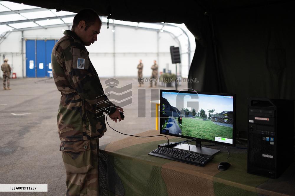 Elisabeth Borne inaugurates the French Army drone school - Chaumont-Semoutiers