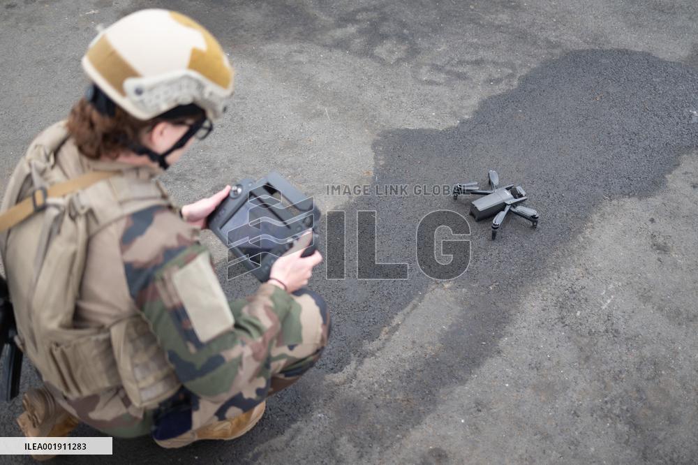 Elisabeth Borne inaugurates the French Army drone school - Chaumont-Semoutiers