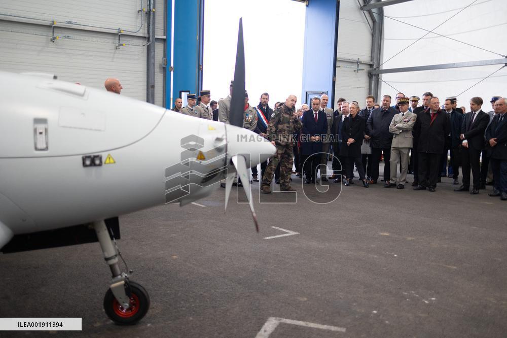 Elisabeth Borne inaugurates the French Army drone school - Chaumont-Semoutiers