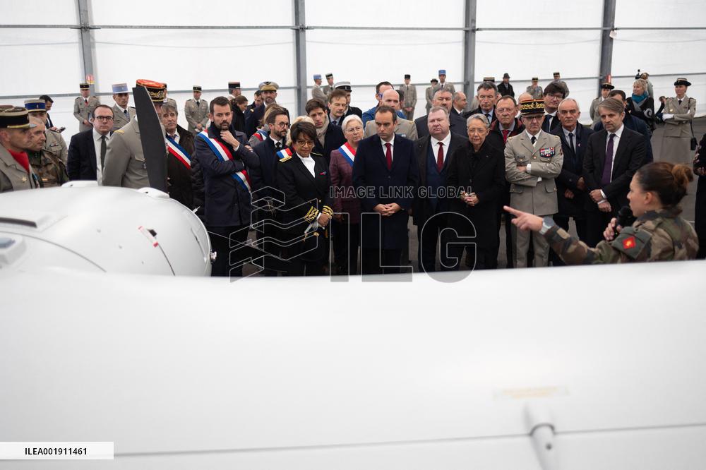 Elisabeth Borne inaugurates the French Army drone school - Chaumont-Semoutiers