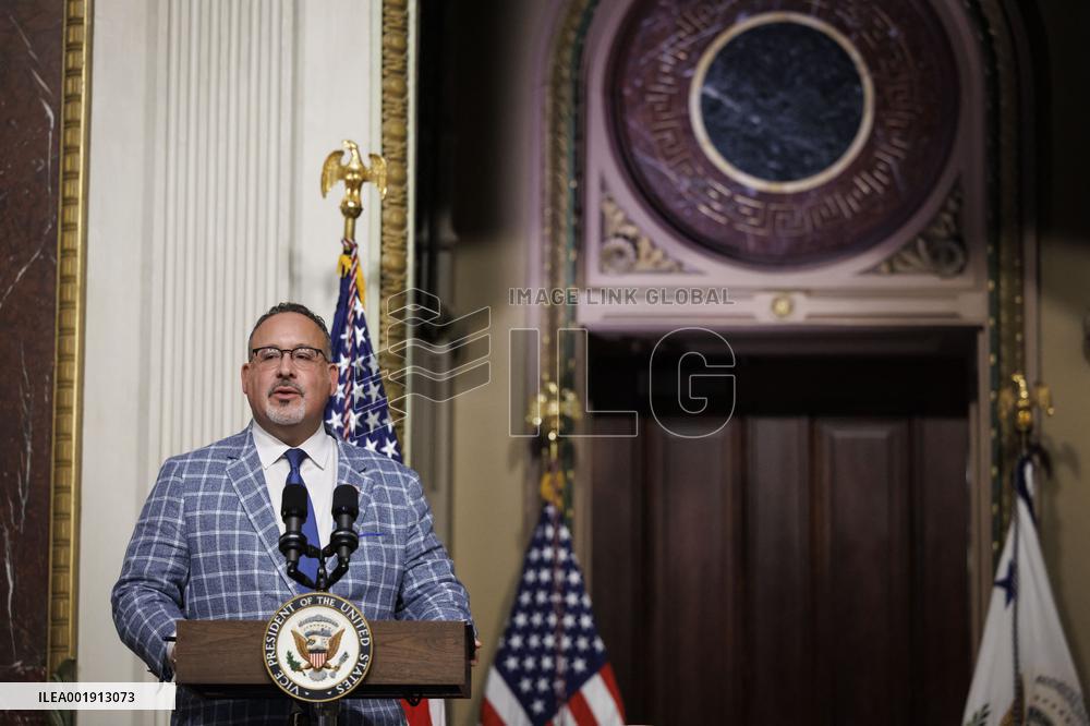 Kamala Harris Speaks During A Ceremony - Washington