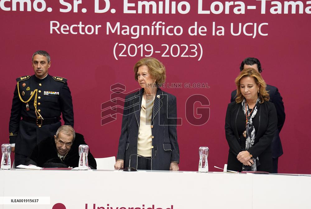 Queen Sofia Presides A Camilo Jose Cela University Ceremony - Madrid
