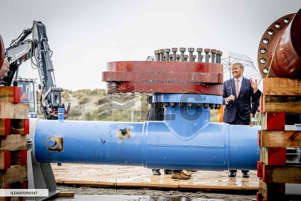 King Willem-Alexander At National Hydrogen Network Constuction Start - Rotterdam
