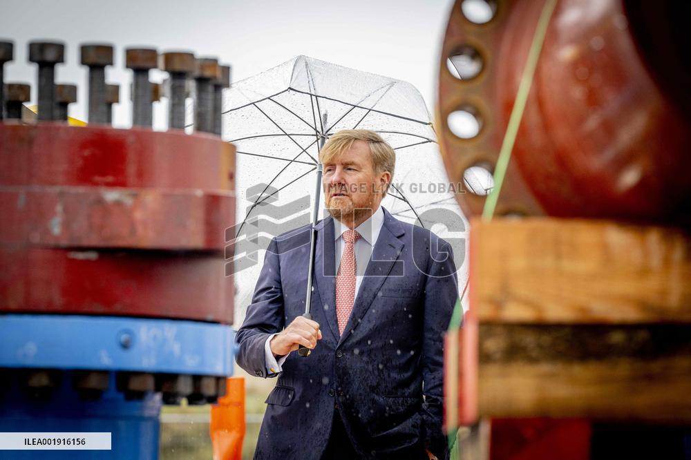 King Willem-Alexander At National Hydrogen Network Constuction Start - Rotterdam