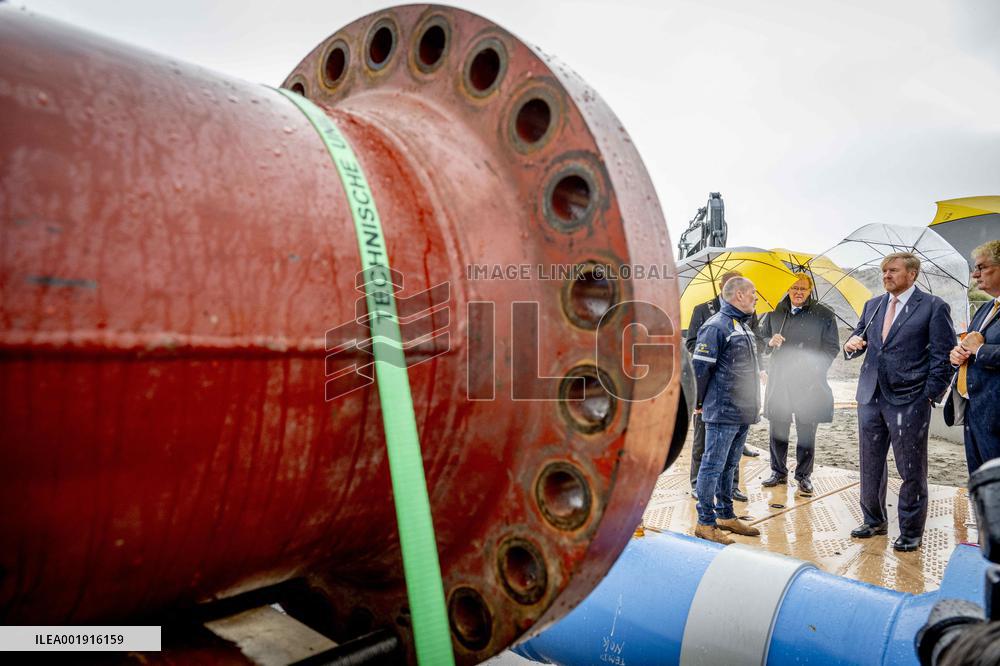 King Willem-Alexander At National Hydrogen Network Constuction Start - Rotterdam