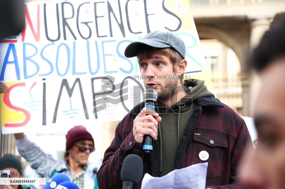 Demonstration Against The Dissolution Of The Soulevements De La Terre Collective - Paris