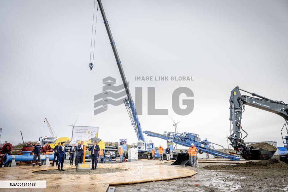 King Willem-Alexander At National Hydrogen Network Constuction Start - Rotterdam