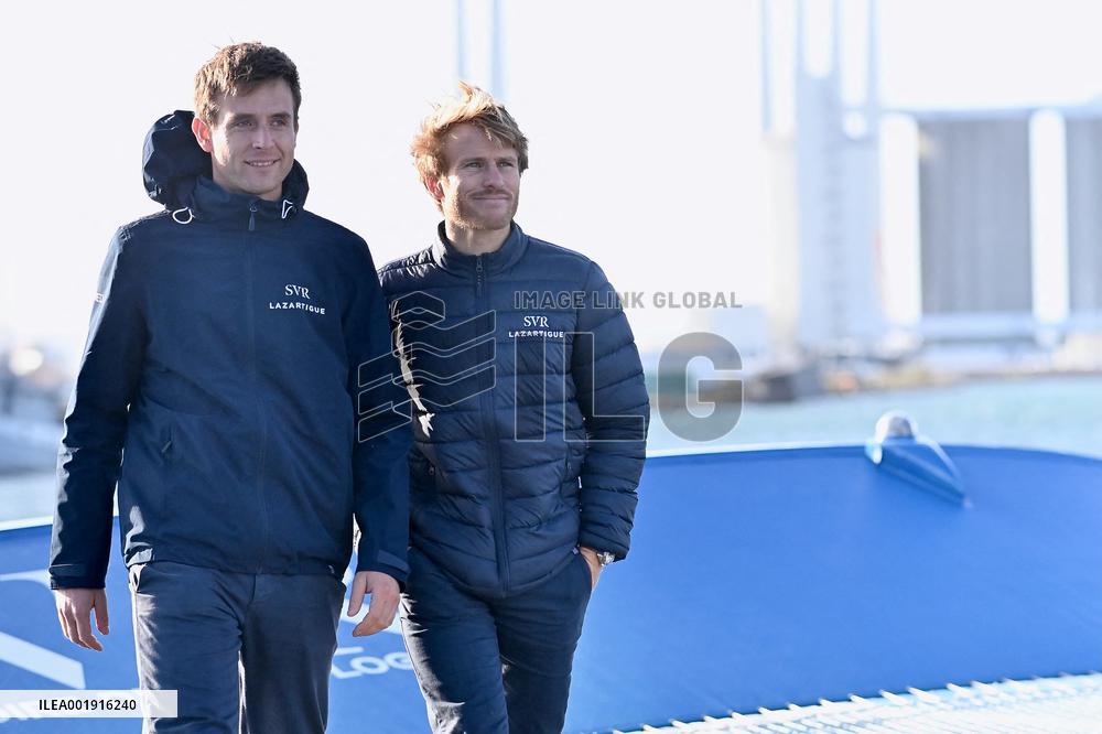 Francois Gabart And Tom Laperche Before Jacques Vabre Race - Le Havre