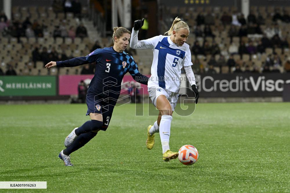 UEFA Nations League women's group B2 football match Finland vs Croatia