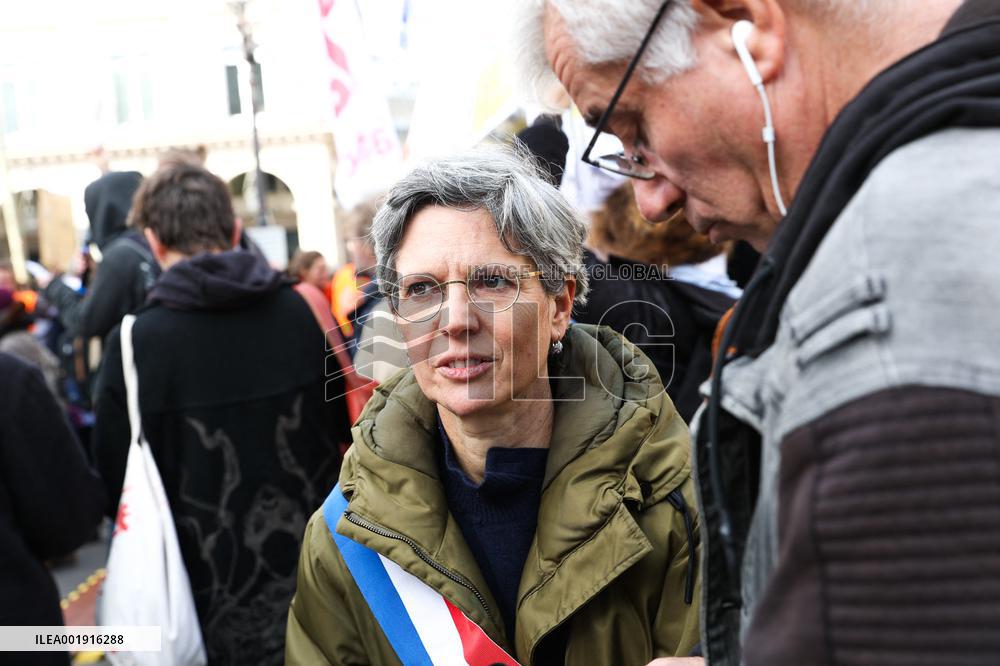 Demonstration Against The Dissolution Of The Soulevements De La Terre Collective - Paris