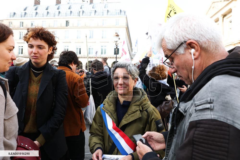 Demonstration Against The Dissolution Of The Soulevements De La Terre Collective - Paris