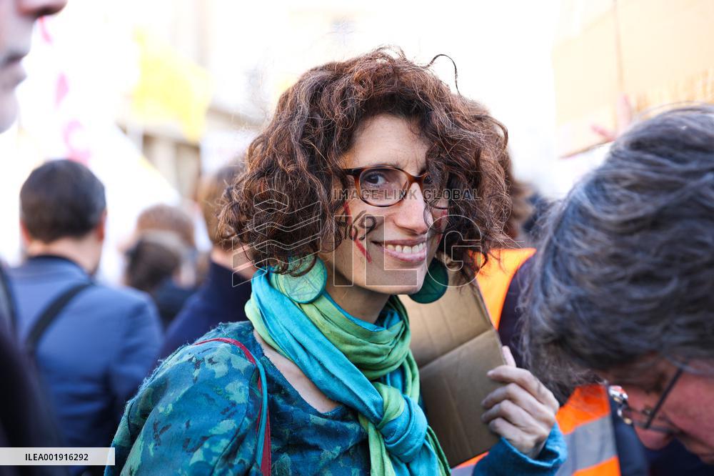 Demonstration Against The Dissolution Of The Soulevements De La Terre Collective - Paris
