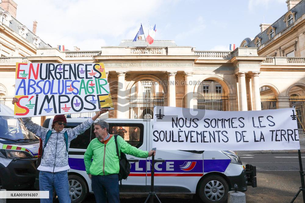 Demonstration Against The Dissolution Of The Soulevements De La Terre Collective - Paris