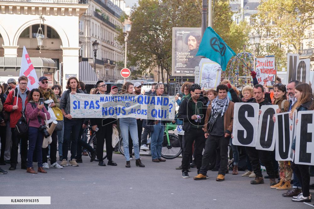 Demonstration Against The Dissolution Of The Soulevements De La Terre Collective - Paris