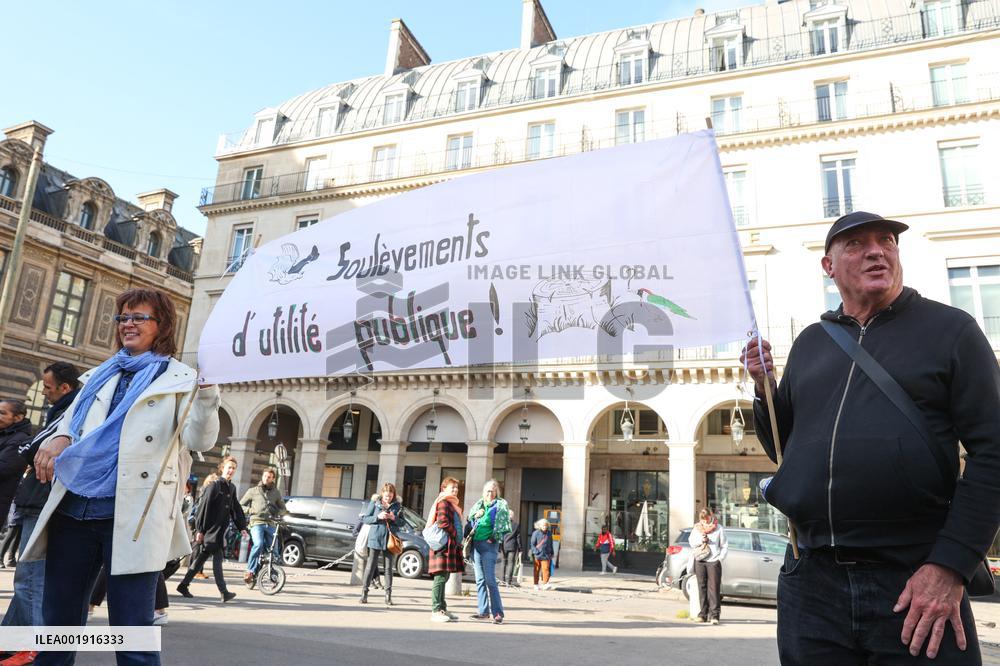 Demonstration Against The Dissolution Of The Soulevements De La Terre Collective - Paris