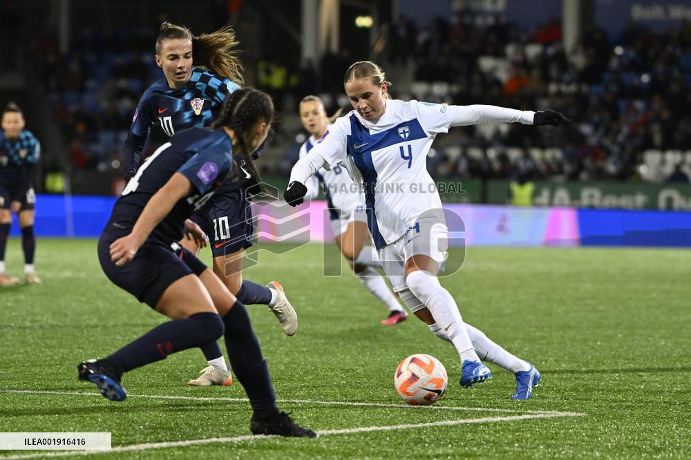 UEFA Nations League women's group B2 football match Finland vs Croatia