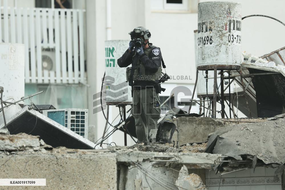 ISRAEL-TEL AVIV-PALESTINIAN-ISRAELI CONFLICT-ROCKET ATTACK