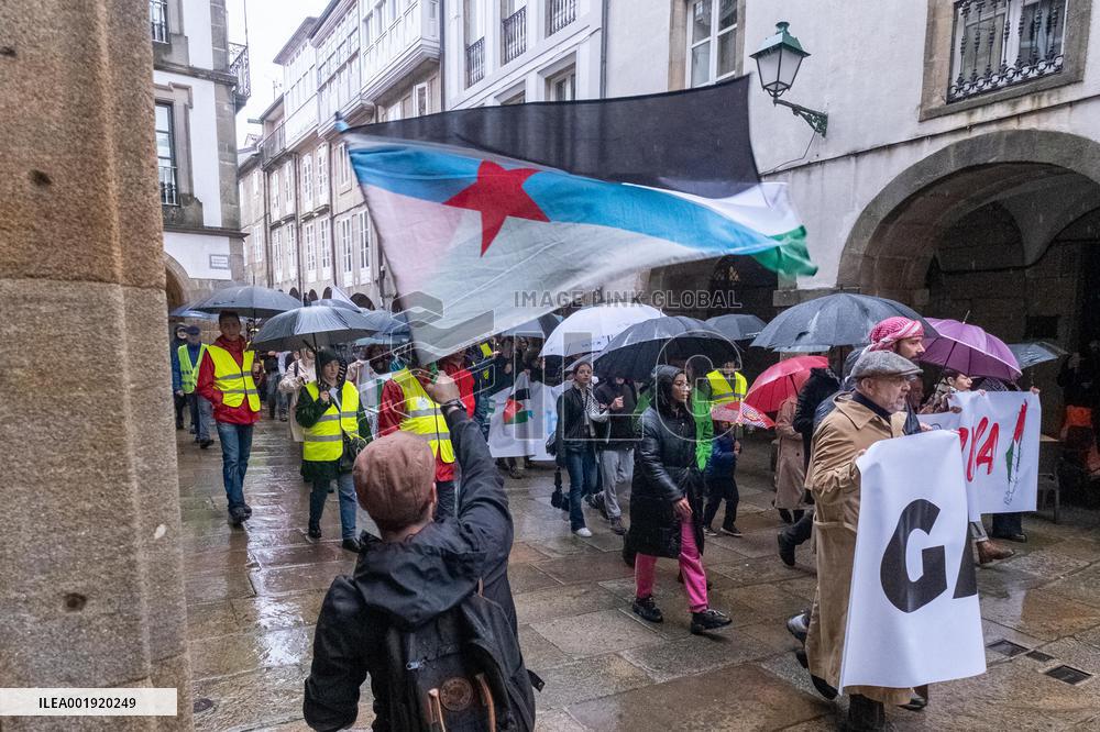 Pro-Palestinian Rally - Santiago de Compostela