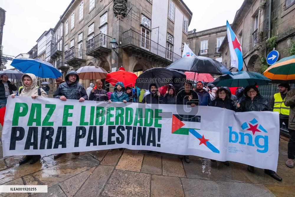 Pro-Palestinian Rally - Santiago de Compostela