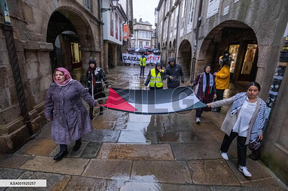 Pro-Palestinian Rally - Santiago de Compostela