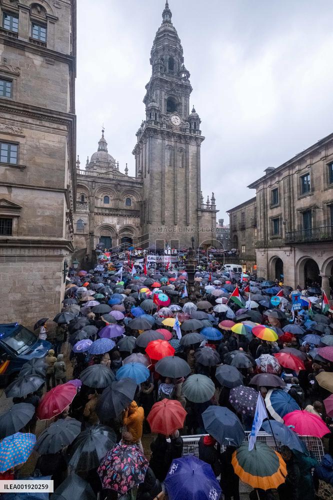 Pro-Palestinian Rally - Santiago de Compostela