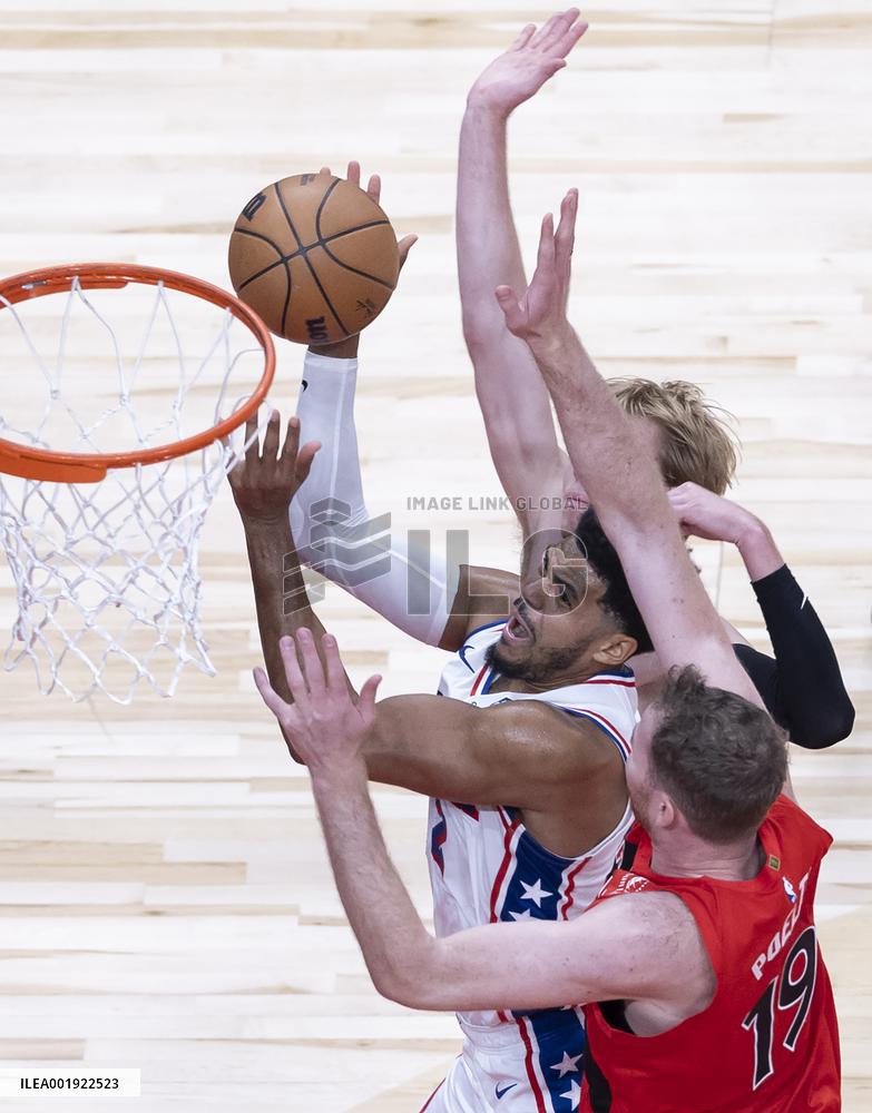(SP)CANADA-TORONTO-NBA-76ERS VS RAPTORS